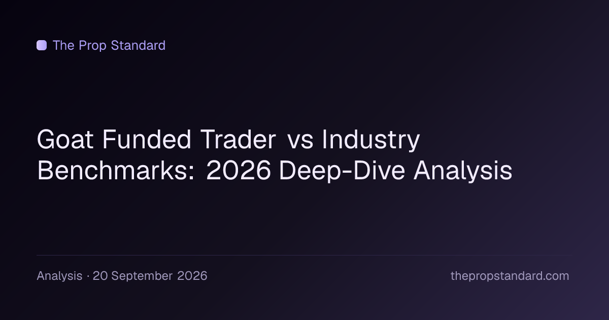 Goat Funded Trader vs Industry Benchmarks: 2026 Deep-Dive Analysis — title card